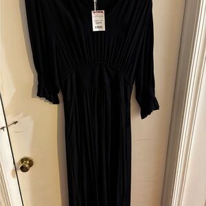 MELLODAY Black Long Sleeve Dress